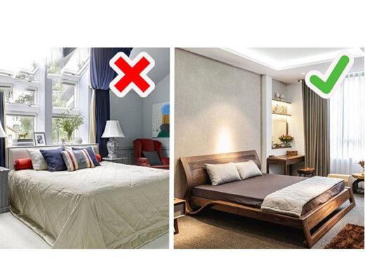  Không nên kê vị trí giường ngủ dưới thanh xà ngang